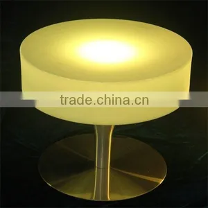 Mutli Color Change Plastic LED Illuminated Round Table thumbnail-1