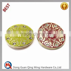 Hot Sale Diamond Decorated Stone Metal Button For Cloting thumbnail-1