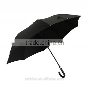 Automatic Open Long Umbrella With Black Fiberglass Frame thumbnail-1
