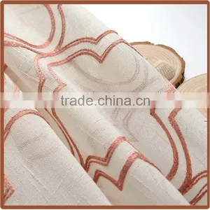 Wholesale Eyelet Window Curtain Embroidery Drapes Curtain for Home Decoration thumbnail-3