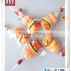 Bag Packing Burger Shape Sweet Jelly Lollipop Gummy Pops thumbnail-1