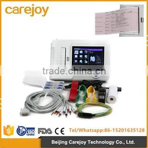 CE& ISO Approved Digital 6-channel Touch Screen Color Electrocardiograph thumbnail-1