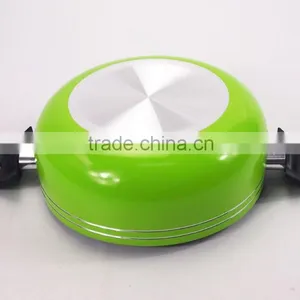 6Pcs Green Non-Stick Coating Die Casting Aluminum Cookware Set With Glass Lid thumbnail-3