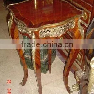 Antique Table - French Table With Brass - French Coffee Table With Ormolu thumbnail-1