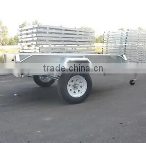 2016 Australia Hot Sales!!! 9x5ft High Quality Hot Dipped Galvanized Single Axle Heavy Duty Fully Welded Box Trailer thumbnail-2