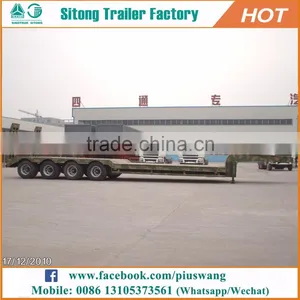 Low Bed Trailer Specification For Construction Machinery High Quality Lowbed Trailers thumbnail-1