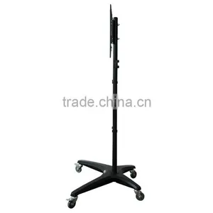 LCD LED TV Stand With Universal Mounting System Metal TV Stand With Wheels thumbnail-4