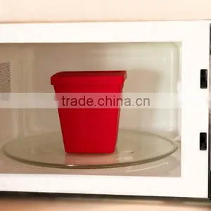Microwave Safe Printed Popcorn Bucket Silicone Popcorn Maker thumbnail-2