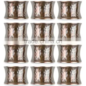 Decorative Metal Napkin Rings, Wedding Napkin Ring, Handmade Napkin Rings thumbnail-1