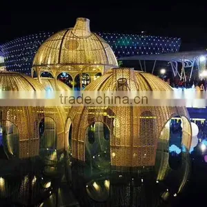 Made in China Outdoor Furniture Rattan Garden Space Rattan Pavilion Babylon Temple thumbnail-1