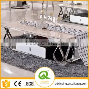 C387 Italian Marble Corner Table Square Coffee Table thumbnail-1