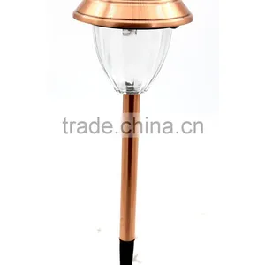4pk Stainless Steel Solar Garden Lawn LED Path Light thumbnail-2