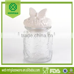 Glass Storage Jar With Ceramic Clip Lid thumbnail-1
