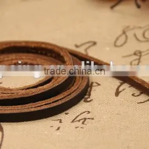 2016new Cheap Real Leather Long Braided Lanyard / 100% Cow Leather Lanyard thumbnail-2