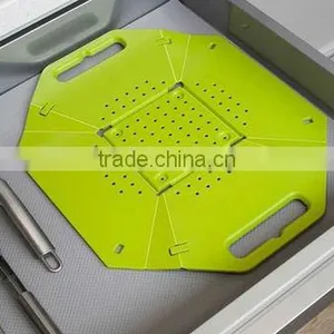 PP Plastic Food Grade Household Product Factory Wholesale Foldable Colander thumbnail-4