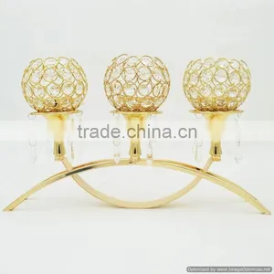 Gold Plated Antique Candle Holder thumbnail-1