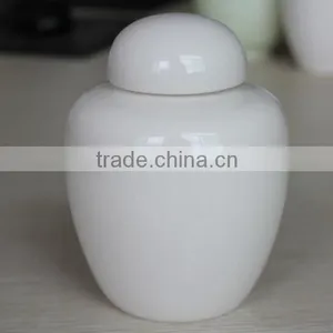 White and Black Glazing 3 Different Size Pottery Cremation Pet Ashes Urns thumbnail-1
