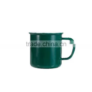 Customer Printed Sublimation Enamel Camping Mug With Stainless Steel Rim/rolled Rim Gift Mug thumbnail-3