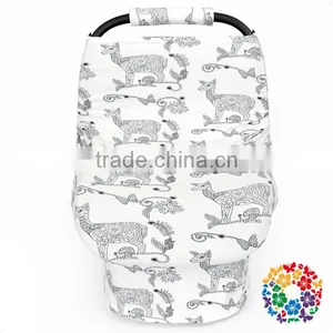 Wholesale Stretchy Baby Car Seat Cover Multi-use Nursing Cover Shipping Cart Cover thumbnail-2