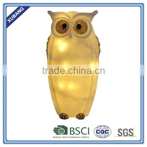 Cute Owl Animal Statues Garden Lights Decoration thumbnail-3