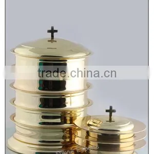 Stainless Steel Copper Plated Communion Tray Set thumbnail-3