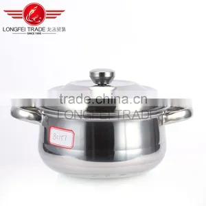 Hot Selling 4PCS Stainless Steel Stock Pot Set Cooking Pot Cookware Set thumbnail-2