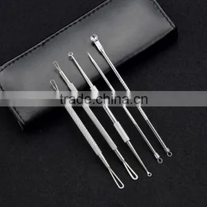 Clear Blackhead and Blemish Remover Tool Kit With Hygiene Instructions! Clear Pimple & Blackhead Remover-6 Piece Kit--extra thumbnail-3