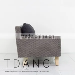Torguta Right Hand WickerPatio Bench - Poly Rattan Vietnam - Outdoor Conversation Furniture thumbnail-3