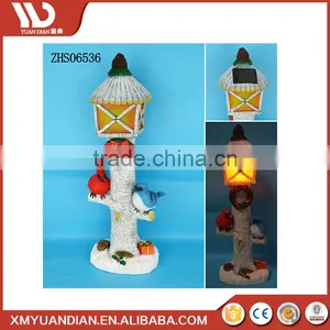 Polyresin Ornaments Resin Craft Outdoor Christmas Street Light Decoration For Garden Yard thumbnail-2