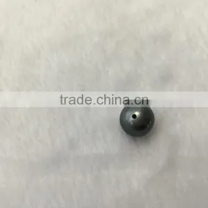Wholesale 10-11mm AAA Black Half Drilled Loose Tahitian Pearl thumbnail-2
