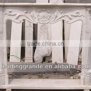 White Marble Fireplace thumbnail-1