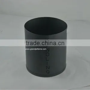 Modern House Design 8inch Circle Black Ash Bucket thumbnail-1
