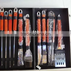 10pcs SS Handle Bbq Set in Alu Case thumbnail-1