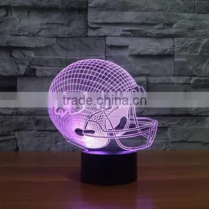 New NFL LED 3D Night Light 7-Color Table Lamp Xmas Gift thumbnail-4
