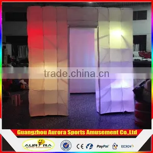 LED Lighting Black Inflatable Photo Booth Commercial Use Inflatable Photo Booth for Sale Custom thumbnail-1