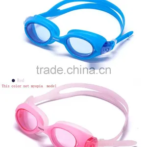 Waterproof Wide View Fashionable One Piece Silicone Swimming Glasses Unisex thumbnail-1