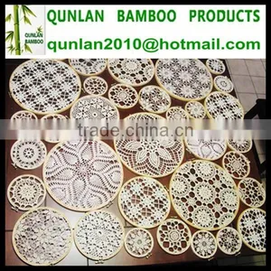 Natural Bamboo Embroidery Frame Round thumbnail-1