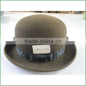 German Wool Felt Hat / Wool Felt Hat Blank / Cloche Wool Felt Hat thumbnail-1