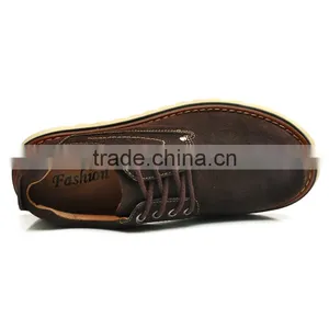 Black Swede Leather Casual Shoes Fashion Sample for Men, Adults Work Boots Shoes With Leather Upper and Rubber Sole thumbnail-6