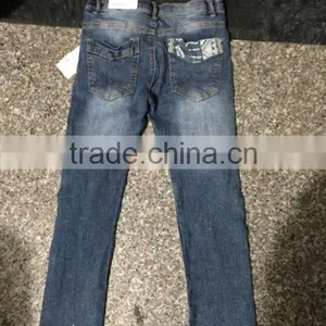 Closeout Clothing Girl's New Model Jeans Manufacturers China thumbnail-4