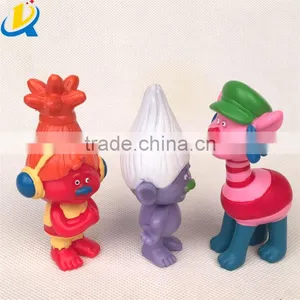 Newest Action Figure Toy Trolls Play Set Cartoon Figure Trolls Toy thumbnail-1