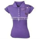 High Quality Polo Tee Shirt/Women/100 % Cotton thumbnail-1
