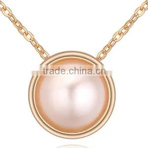 High End Semi-precious Pearl Pendant Necklace Fashion Natural Pearl Pendant Necklace for Her Gifts thumbnail-2