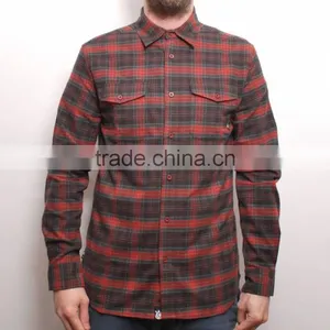Top Brand Man Flannel Shirts Single Collar High Quality Round Bottom Mens Casual Shirt thumbnail-1
