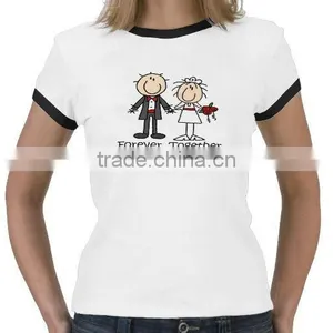WOMEN PRINTED ROUND NECK RINGER T SHIRT thumbnail-1