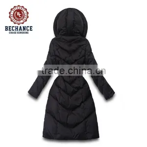H1019 High Quality Women Slim Jacket Long Coat for Ladies Outdoor Clothing thumbnail-2