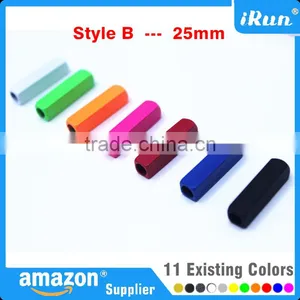 Metal Gold or Silver and 11 Colours Else Shoe Lace Tips Aglets to Repair or Shorten Laces - 25mm Mixed Color Yeezy Lace Aglets thumbnail-6