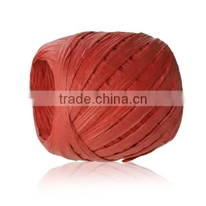 Raffia Paper Jewelry Ribbon Cord Red 0.2mm, 4.0mm-8.0mm, 2 Rolls (Approx 20 M/Roll) thumbnail-1