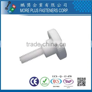 Made in Taiwan Nylon Plastic Knurled Thumb Screw thumbnail-3