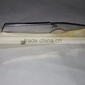 Single Blade Stainless Steel Metal Shaving Razor With Bone Handle thumbnail-4